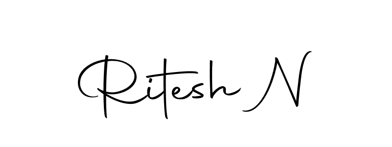 Make a short Ritesh N signature style. Manage your documents anywhere anytime using Autography-DOLnW. Create and add eSignatures, submit forms, share and send files easily. Ritesh N signature style 10 images and pictures png