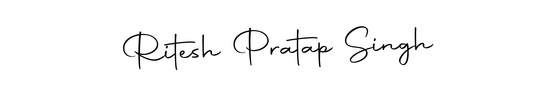 How to make Ritesh Pratap Singh name signature. Use Autography-DOLnW style for creating short signs online. This is the latest handwritten sign. Ritesh Pratap Singh signature style 10 images and pictures png