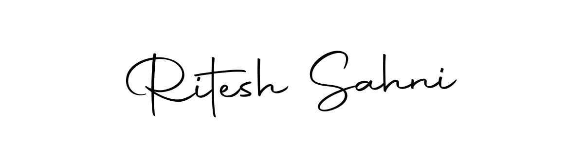 The best way (Autography-DOLnW) to make a short signature is to pick only two or three words in your name. The name Ritesh Sahni include a total of six letters. For converting this name. Ritesh Sahni signature style 10 images and pictures png