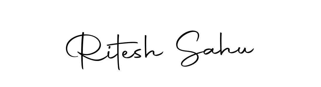 How to make Ritesh Sahu signature? Autography-DOLnW is a professional autograph style. Create handwritten signature for Ritesh Sahu name. Ritesh Sahu signature style 10 images and pictures png