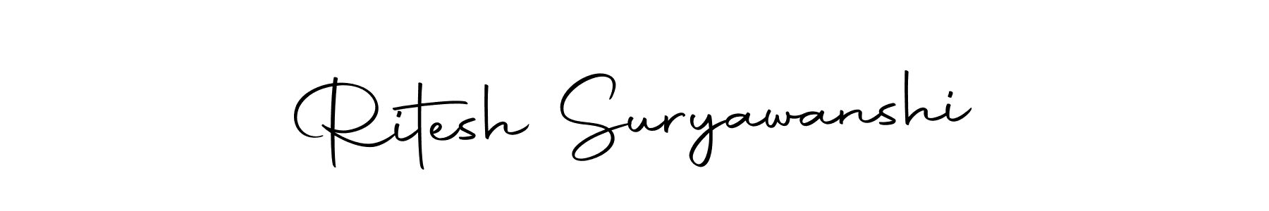 Create a beautiful signature design for name Ritesh Suryawanshi. With this signature (Autography-DOLnW) fonts, you can make a handwritten signature for free. Ritesh Suryawanshi signature style 10 images and pictures png