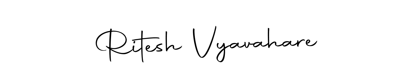 Use a signature maker to create a handwritten signature online. With this signature software, you can design (Autography-DOLnW) your own signature for name Ritesh Vyavahare. Ritesh Vyavahare signature style 10 images and pictures png