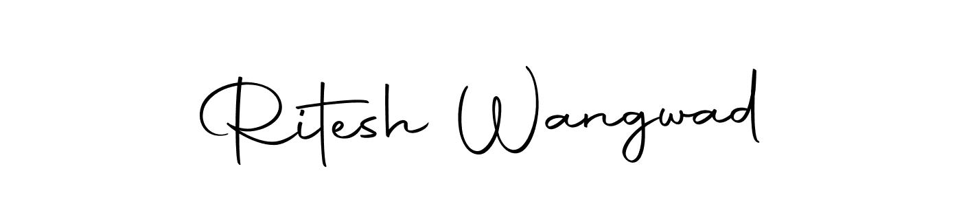 Similarly Autography-DOLnW is the best handwritten signature design. Signature creator online .You can use it as an online autograph creator for name Ritesh Wangwad. Ritesh Wangwad signature style 10 images and pictures png