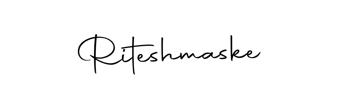 How to make Riteshmaske signature? Autography-DOLnW is a professional autograph style. Create handwritten signature for Riteshmaske name. Riteshmaske signature style 10 images and pictures png
