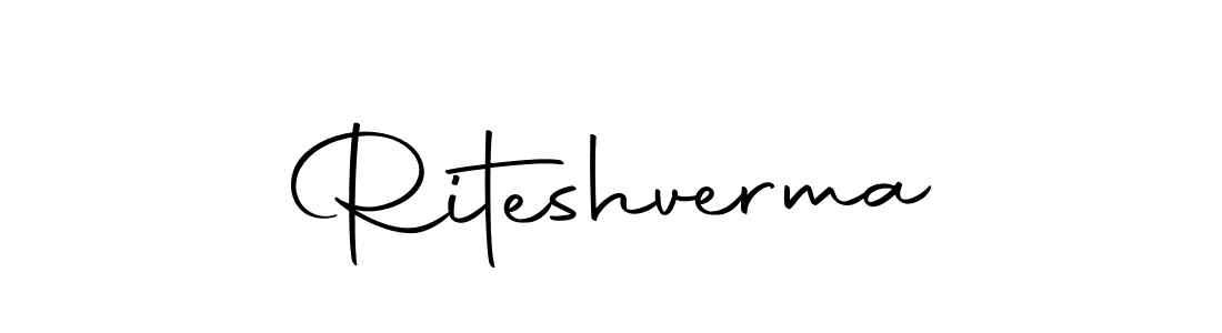 Autography-DOLnW is a professional signature style that is perfect for those who want to add a touch of class to their signature. It is also a great choice for those who want to make their signature more unique. Get Riteshverma name to fancy signature for free. Riteshverma signature style 10 images and pictures png