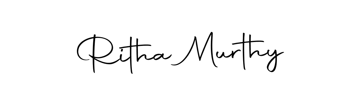 Make a beautiful signature design for name Ritha Murthy. Use this online signature maker to create a handwritten signature for free. Ritha Murthy signature style 10 images and pictures png