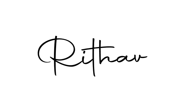 Use a signature maker to create a handwritten signature online. With this signature software, you can design (Autography-DOLnW) your own signature for name Rithav. Rithav signature style 10 images and pictures png