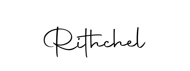 Rithchel stylish signature style. Best Handwritten Sign (Autography-DOLnW) for my name. Handwritten Signature Collection Ideas for my name Rithchel. Rithchel signature style 10 images and pictures png
