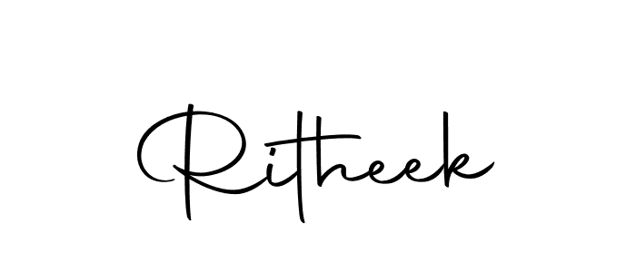 Ritheek stylish signature style. Best Handwritten Sign (Autography-DOLnW) for my name. Handwritten Signature Collection Ideas for my name Ritheek. Ritheek signature style 10 images and pictures png