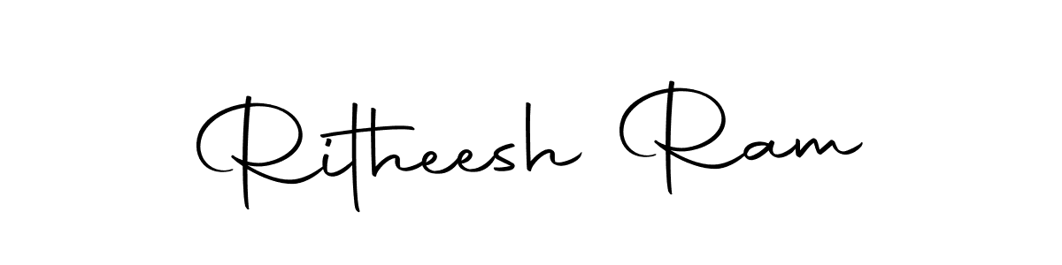 Use a signature maker to create a handwritten signature online. With this signature software, you can design (Autography-DOLnW) your own signature for name Ritheesh Ram. Ritheesh Ram signature style 10 images and pictures png