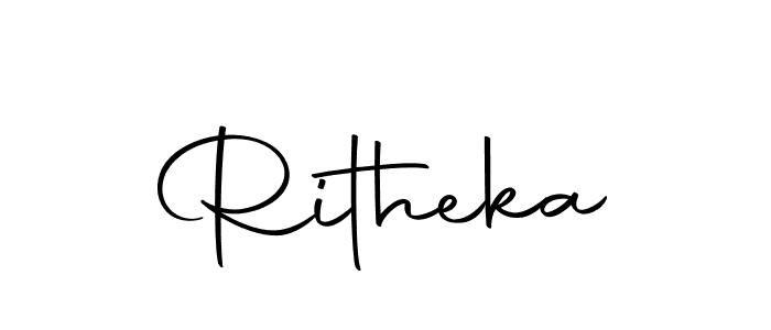 Make a beautiful signature design for name Ritheka. With this signature (Autography-DOLnW) style, you can create a handwritten signature for free. Ritheka signature style 10 images and pictures png