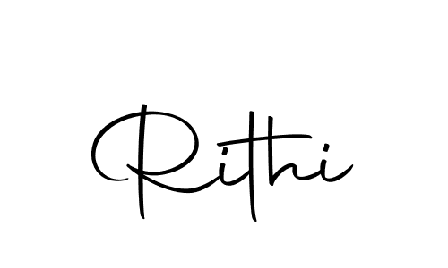Create a beautiful signature design for name Rithi. With this signature (Autography-DOLnW) fonts, you can make a handwritten signature for free. Rithi signature style 10 images and pictures png