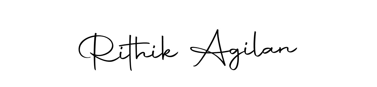 Here are the top 10 professional signature styles for the name Rithik Agilan. These are the best autograph styles you can use for your name. Rithik Agilan signature style 10 images and pictures png