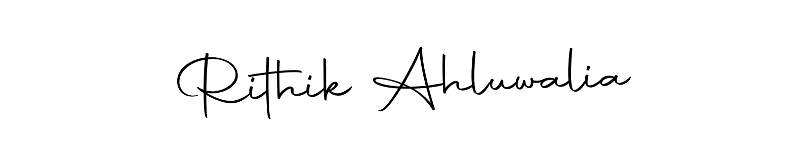 Also we have Rithik Ahluwalia name is the best signature style. Create professional handwritten signature collection using Autography-DOLnW autograph style. Rithik Ahluwalia signature style 10 images and pictures png
