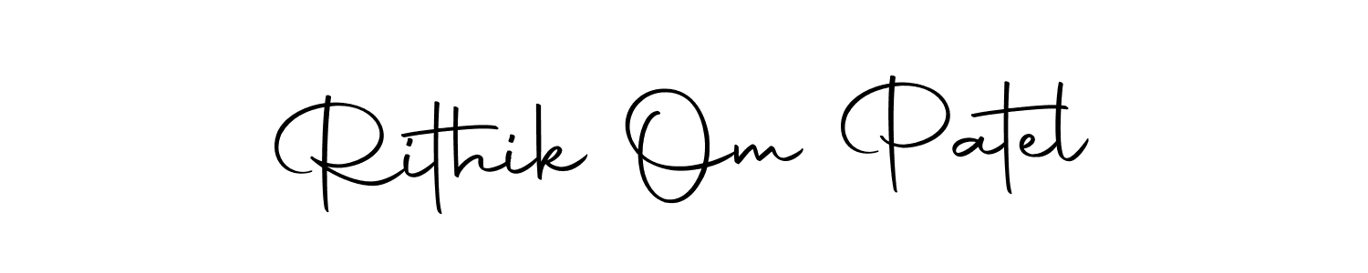Make a short Rithik Om Patel signature style. Manage your documents anywhere anytime using Autography-DOLnW. Create and add eSignatures, submit forms, share and send files easily. Rithik Om Patel signature style 10 images and pictures png