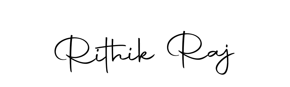 Make a beautiful signature design for name Rithik Raj. With this signature (Autography-DOLnW) style, you can create a handwritten signature for free. Rithik Raj signature style 10 images and pictures png