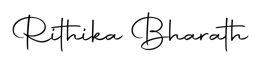 Generate high-definition signature styles for Rithika Bharath. The Autography-DOLnW typeface ensures crisp legibility and sophisticated design. Rithika Bharath signature style 10 images and pictures png