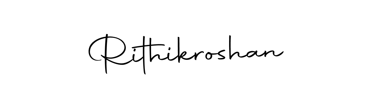 You should practise on your own different ways (Autography-DOLnW) to write your name (Rithikroshan) in signature. don't let someone else do it for you. Rithikroshan signature style 10 images and pictures png