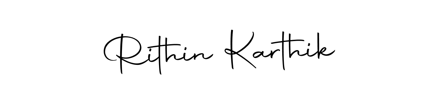 The best way (Autography-DOLnW) to make a short signature is to pick only two or three words in your name. The name Rithin Karthik include a total of six letters. For converting this name. Rithin Karthik signature style 10 images and pictures png