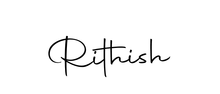 Use a signature maker to create a handwritten signature online. With this signature software, you can design (Autography-DOLnW) your own signature for name Rithish. Rithish signature style 10 images and pictures png