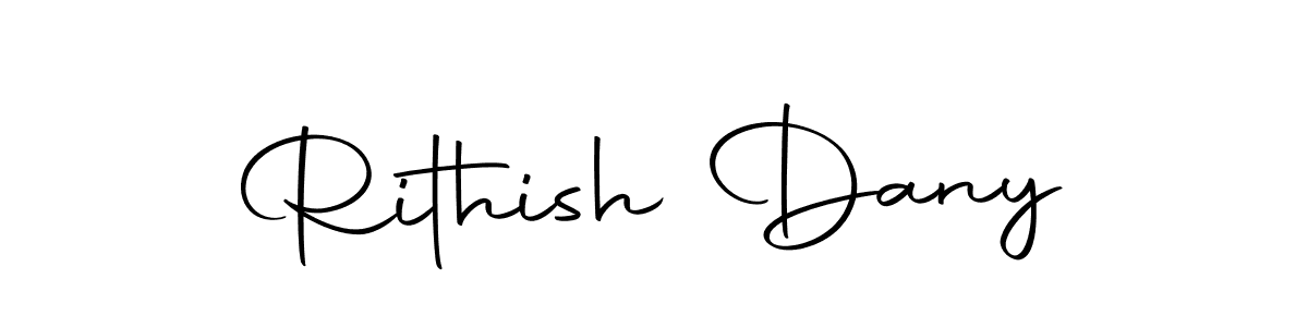 Make a beautiful signature design for name Rithish Dany. With this signature (Autography-DOLnW) style, you can create a handwritten signature for free. Rithish Dany signature style 10 images and pictures png