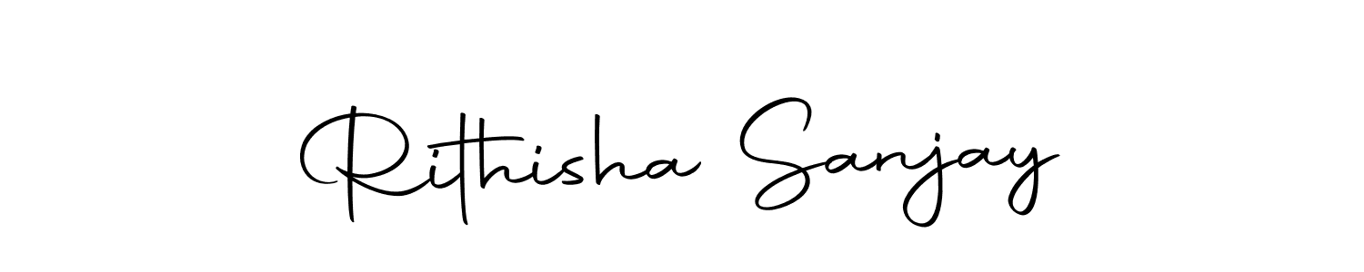 Design your own signature with our free online signature maker. With this signature software, you can create a handwritten (Autography-DOLnW) signature for name Rithisha Sanjay. Rithisha Sanjay signature style 10 images and pictures png