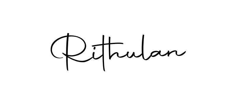 Create a beautiful signature design for name Rithulan. With this signature (Autography-DOLnW) fonts, you can make a handwritten signature for free. Rithulan signature style 10 images and pictures png
