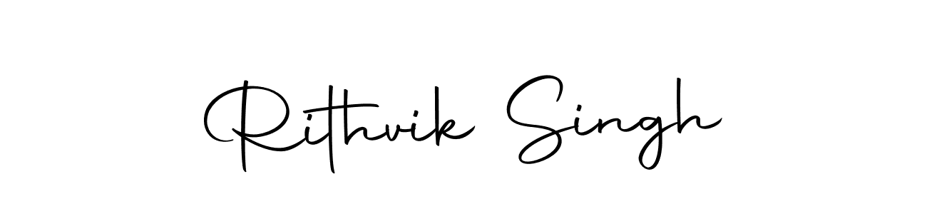 Make a beautiful signature design for name Rithvik Singh. With this signature (Autography-DOLnW) style, you can create a handwritten signature for free. Rithvik Singh signature style 10 images and pictures png