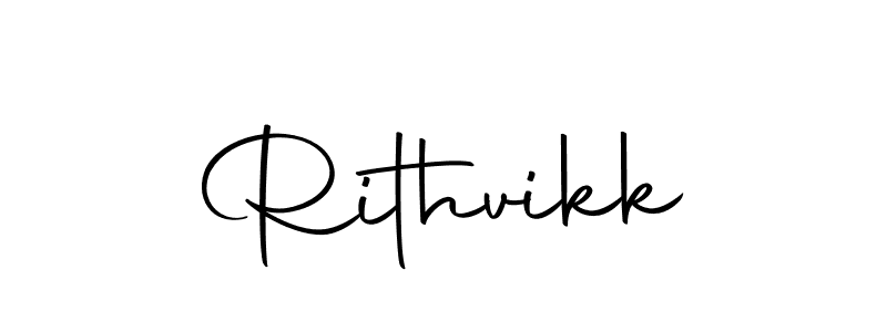 The best way (Autography-DOLnW) to make a short signature is to pick only two or three words in your name. The name Rithvikk include a total of six letters. For converting this name. Rithvikk signature style 10 images and pictures png