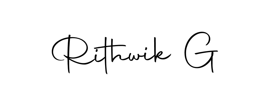 How to make Rithwik G signature? Autography-DOLnW is a professional autograph style. Create handwritten signature for Rithwik G name. Rithwik G signature style 10 images and pictures png