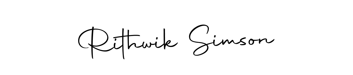 Similarly Autography-DOLnW is the best handwritten signature design. Signature creator online .You can use it as an online autograph creator for name Rithwik Simson. Rithwik Simson signature style 10 images and pictures png