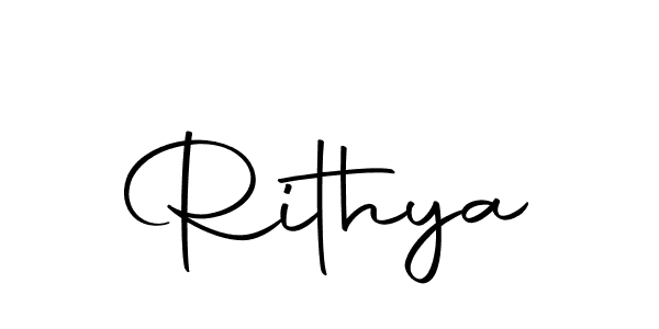 How to make Rithya name signature. Use Autography-DOLnW style for creating short signs online. This is the latest handwritten sign. Rithya signature style 10 images and pictures png