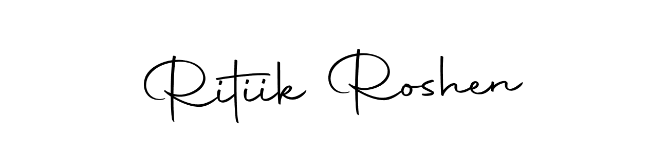 Make a beautiful signature design for name Ritiik Roshen. With this signature (Autography-DOLnW) style, you can create a handwritten signature for free. Ritiik Roshen signature style 10 images and pictures png