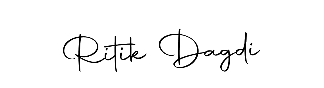 How to make Ritik Dagdi signature? Autography-DOLnW is a professional autograph style. Create handwritten signature for Ritik Dagdi name. Ritik Dagdi signature style 10 images and pictures png