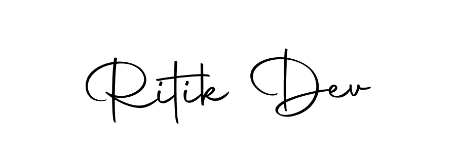 You should practise on your own different ways (Autography-DOLnW) to write your name (Ritik Dev) in signature. don't let someone else do it for you. Ritik Dev signature style 10 images and pictures png