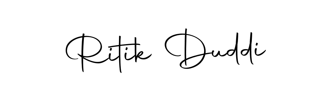 Make a beautiful signature design for name Ritik Duddi. Use this online signature maker to create a handwritten signature for free. Ritik Duddi signature style 10 images and pictures png