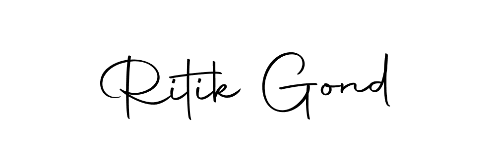 Once you've used our free online signature maker to create your best signature Autography-DOLnW style, it's time to enjoy all of the benefits that Ritik Gond name signing documents. Ritik Gond signature style 10 images and pictures png