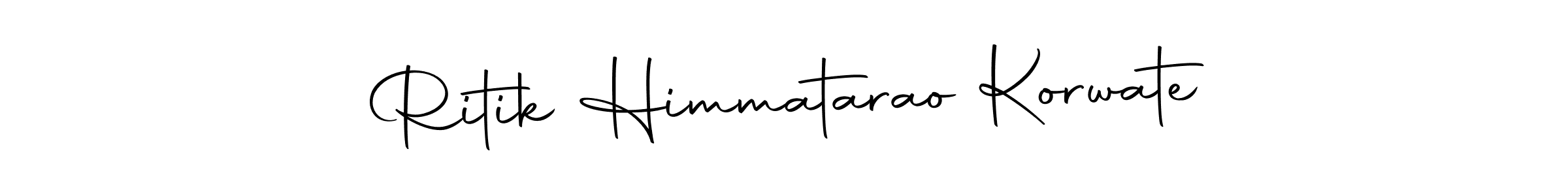 Make a beautiful signature design for name Ritik Himmatarao Korwate. Use this online signature maker to create a handwritten signature for free. Ritik Himmatarao Korwate signature style 10 images and pictures png