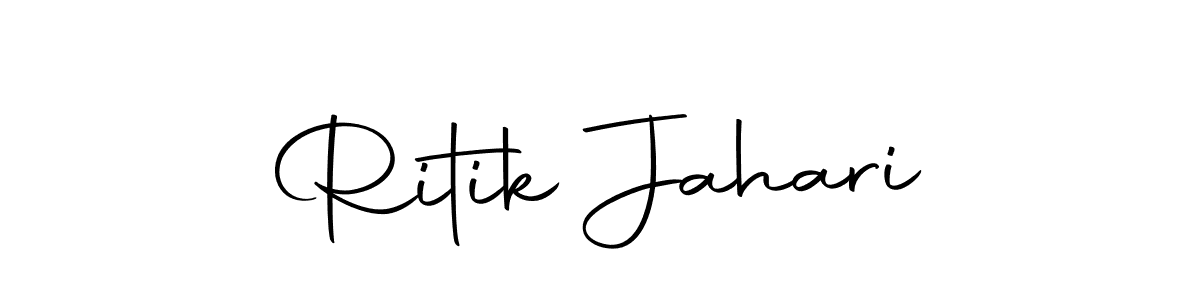 You can use this online signature creator to create a handwritten signature for the name Ritik Jahari. This is the best online autograph maker. Ritik Jahari signature style 10 images and pictures png