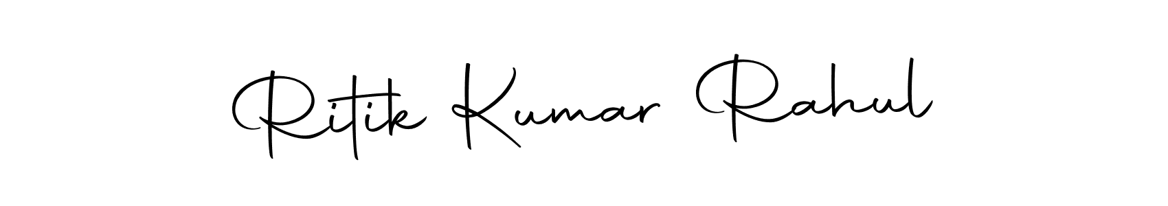 Also we have Ritik Kumar Rahul name is the best signature style. Create professional handwritten signature collection using Autography-DOLnW autograph style. Ritik Kumar Rahul signature style 10 images and pictures png
