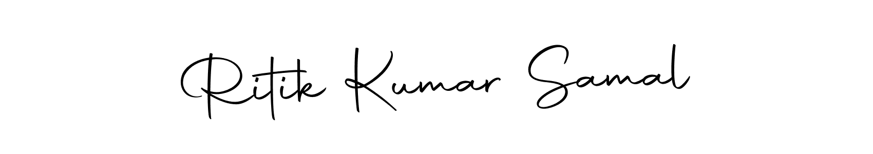 Make a short Ritik Kumar Samal signature style. Manage your documents anywhere anytime using Autography-DOLnW. Create and add eSignatures, submit forms, share and send files easily. Ritik Kumar Samal signature style 10 images and pictures png