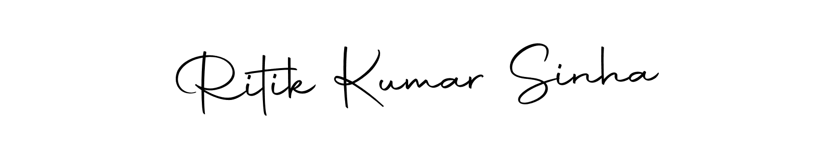 Make a beautiful signature design for name Ritik Kumar Sinha. With this signature (Autography-DOLnW) style, you can create a handwritten signature for free. Ritik Kumar Sinha signature style 10 images and pictures png