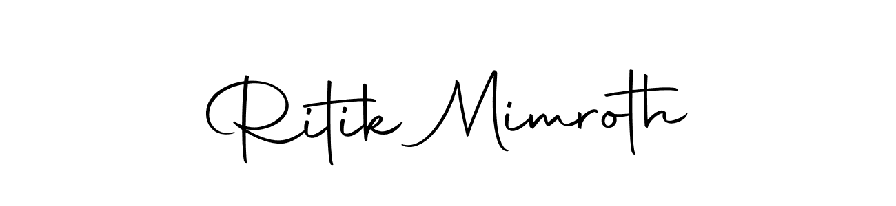 Make a beautiful signature design for name Ritik Mimroth. With this signature (Autography-DOLnW) style, you can create a handwritten signature for free. Ritik Mimroth signature style 10 images and pictures png