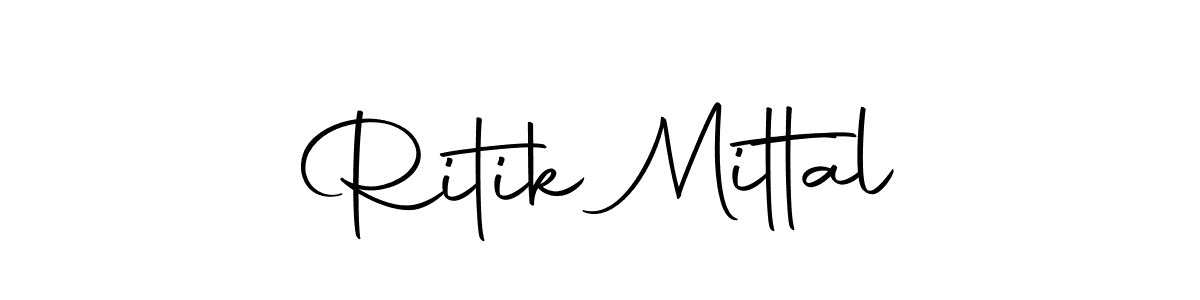 Design your own signature with our free online signature maker. With this signature software, you can create a handwritten (Autography-DOLnW) signature for name Ritik Mittal. Ritik Mittal signature style 10 images and pictures png