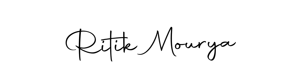 Ritik Mourya stylish signature style. Best Handwritten Sign (Autography-DOLnW) for my name. Handwritten Signature Collection Ideas for my name Ritik Mourya. Ritik Mourya signature style 10 images and pictures png