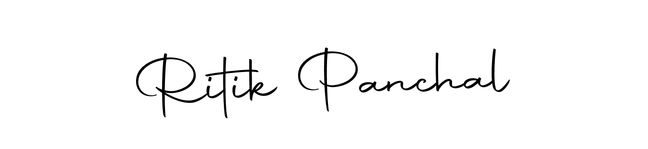 Use a signature maker to create a handwritten signature online. With this signature software, you can design (Autography-DOLnW) your own signature for name Ritik Panchal. Ritik Panchal signature style 10 images and pictures png