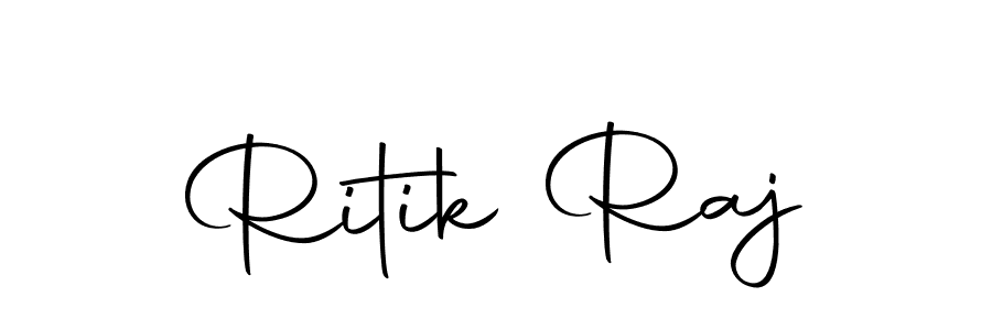 Create a beautiful signature design for name Ritik Raj. With this signature (Autography-DOLnW) fonts, you can make a handwritten signature for free. Ritik Raj signature style 10 images and pictures png