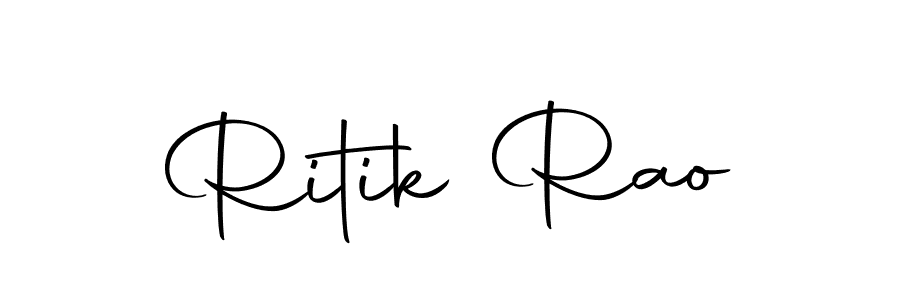 Design your own signature with our free online signature maker. With this signature software, you can create a handwritten (Autography-DOLnW) signature for name Ritik Rao. Ritik Rao signature style 10 images and pictures png