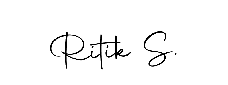 Make a beautiful signature design for name Ritik S.. Use this online signature maker to create a handwritten signature for free. Ritik S. signature style 10 images and pictures png