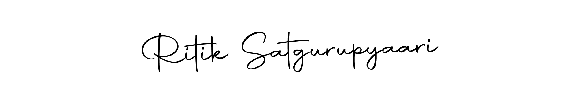 The best way (Autography-DOLnW) to make a short signature is to pick only two or three words in your name. The name Ritik Satgurupyaari include a total of six letters. For converting this name. Ritik Satgurupyaari signature style 10 images and pictures png